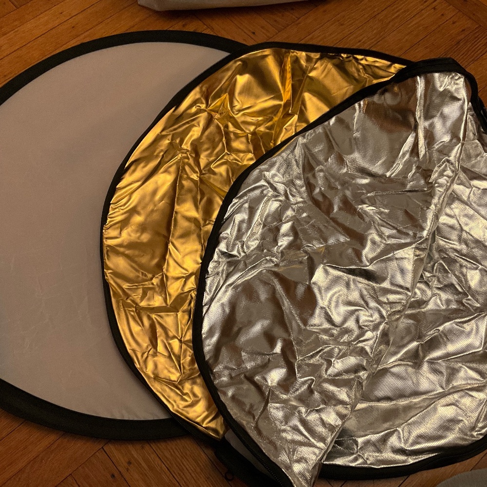 NEW 3-in-1 photography light reflector round